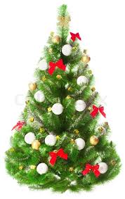 904 free images of christmas tree background. Elegant Christmas Tree On A White Stock Image Colourbox
