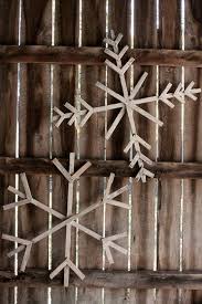 Giant Wood Snowflakes 20 On Etsy Craft Stick Crafts Rustic Winter Decor Christmas Wood