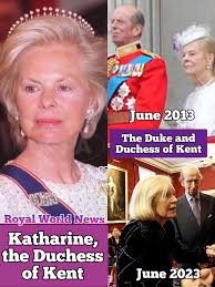 There's one Duchess of the British royal family who is rarely seen in  public. Katharine, the Duchess of Kent, the wife of Prince Edward, the Duke  of Kent. She's also currently the