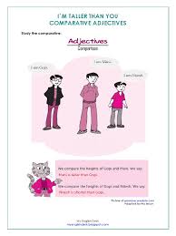 When two objects or persons are being compared, the comparative form of the adjective is used. I M Taller Than You Comparative Adjectives Rules English Language