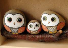 A Hand Painted Stones Painted Owl Goruntuler Ile Yaratici Tablolar Owl