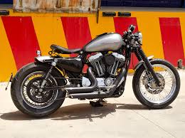 Searching for a cafe racer, bobber, scrambler, brat style or any other custom motorcycle? Sportster Cafe Racer With Bobber Touches Lord Drake Kustoms