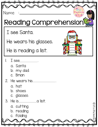 December Reading Comprehension Is Suitable For Kindergarten Students Reading Comprehension First Grade Reading Comprehension Reading Comprehension Kindergarten