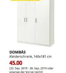Ikea Magdeburg Dombas Kleiderschrank Weiss 140x181 Cm Kleiderschrank Schrank Schliessfacher