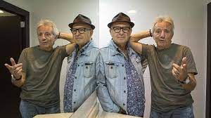 Cánovas, adolfo, guzmán (de izquierda a derecha) y rodrigo (sentado), ayer en madrid. Canovas Rodrigo Adolfo Y Guzman Reivindican Senora Azul Cuatro Decadas Despues La Verdad