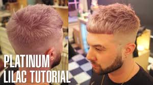The war haircut is shorter than this one. Men S Platinum Lilac Hair Transformation Hairstyle Tutorial Youtube