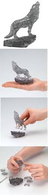 When you've connected its interlocking plastic pieces together (be ready for a challenge), its glossy, sleek design will impress all who see it. 3 D Puzzles Clear University Games Crystal Wolf 3d Puzzle Toys Games