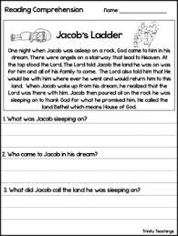 Jacob S Ladder Reading Comprehension Worksheet Bible Study Curriculum Reading Comprehension Worksheets Bible Study Curriculum Reading Comprehension