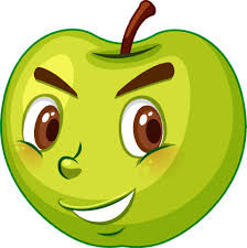Part of a collection of fruit as a cartoon character. Apple Cartoon Character With Facial Expression 1945761 Vector Art At Vecteezy
