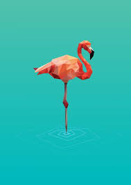 poly flamingo art print by breno bitencourt flamingo art print flamingos art illustration flamingo art