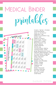 The idea similar to all my other binders is to grab a binder see more ideas about medical binder medical binder printables home management binder. Medical Binder Printables Sarah Titus From Homeless To 8 Figures