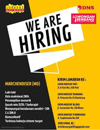 2021/2022 pemerintah kabupaten rembang melalui dinas pendidikan kabupaten rembang melaksakan sistem penerimaan peserta didik baru (ppdb). Lowongan Kerja Marchendiser Pt Daya Mitra Selindo Indosat Ooredoo Rembang Lowongan Rembang