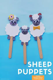Free printable easter lamb coloring page sheets 4 easter flock of little lambs coloring pages we have lots of farm animal templates with us. Sheep Craft Diy Popsicle Stick Puppets
