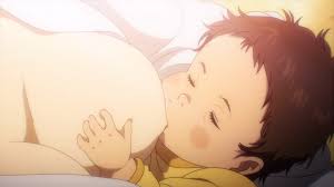tamiya ryouko, tamura reiko, kiseijuu, madhouse, animated, anime  screenshot, highres, tagme, video, 10s, 1boy, 1girl, baby, breast sucking,  breastfeeding, breasts, grabbing anothers breast, groping, lactation,  large breasts, mother and son, pov ...
