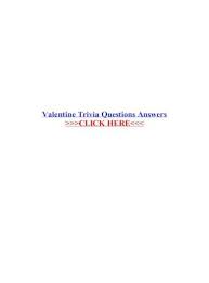 Read on for some hilarious trivia questions that will make your brain and your funny bone work overtime. Trivia Fun Facts Questions Answers Valentines Day Selection Of Free Printable Trivia Questions And Answers On The Net Test Your Knowledge Of Romance Movie Trivia After Pdf Document
