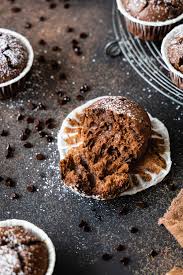 100g mehl 1 1/2 tl backpulver 1/4 tl natron 1/4 tl zimt 2 el kakaopulver 1 ei 100g zucker 50g butter oder margarine. Schokomuffins Saftige Schokoladenmuffins Cookie Und Co