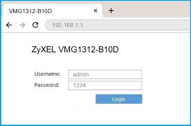 192 168 1 1 Zyxel Vmg1312 B10d Router Login And Password