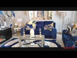 Check spelling or type a new query. Glam Navy Blue Living Room Makeover Youtube