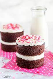 Finally, sprinkle the chopped pecans over the top. Chocolate Mini Cakes Celebrating Sweets