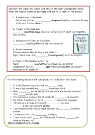 Modals Part 1 Show Me The Way Worksheets Victoria Station