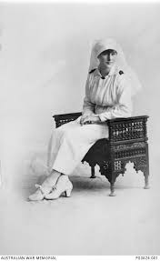 Studio portrait of Sister Olive Edith Jeffrey, Australian Army Nursing  Service (AANS). Sister ...
