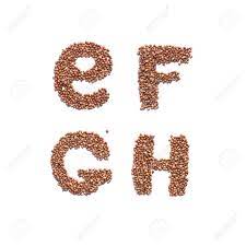 Entrepreneurs signing out of account, standby. English Alphabet Hand Made Edible Letters From Buckwheat Font Made Of Cereal Isolated On White Lettering Russian Natural Useful Dietary Product Top View Flat Lay Stock Photo Picture And Royalty Free Image