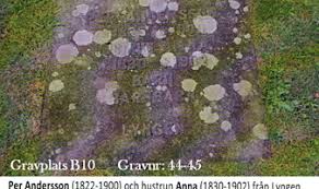 2003 clemmensson, per & andersson, kjell. Per Andersson Och Hans Hustru Anna Samt Fyra Barn Ett Barnbarn Och Berta Karlssons Grav Pa Abilds Kyrkogard