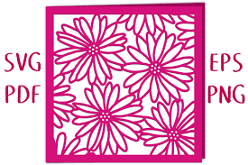 Download Summer Daisy Card Svg Cut File Graphic By Nic Squirrell Creative Fabrica