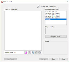 Librerie autocad, blocchi dwg, disegni cad free download, dwg in continuo aggiornamento. Finestra Di Dialogo Converti Dwg Autocad Lt 2019 Autodesk Knowledge Network