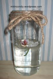 Decorar botes de cristal con cuerda. Diy Decorar Con Botes De Cristal