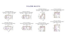 Minimum Space Requirements For Powder And Laundry Room