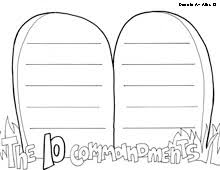 Coloring pages for kids each 10 mandments. Ten Commandments Coloring Pages Religious Doodles