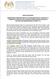Justeru, pelaksanaan dasar pendidikan tinggi negara dapat diberi perhatian kerana ia sememangnya memerlukan perancangan teliti dari semasa ke semasa, katanya. Kpm Twitterissa Kenyataan Media Rasmi Kementerian Pendidikan Malaysia Kpm Menyangkal Dakwaan Ytl Communication Sdn Bhd Bahawa Kpm Melanggar Kewajipan Kontrak Dan Meminggirkan Syarikat Itu Https T Co Y5zn8db0je
