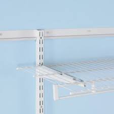 Check spelling or type a new query. Rubbermaid Fasttrack White Shelving Bracket Common 0 7 In X 4 75 In X 16 In Actual 0 7 In X 4 75 In X 16 9 In Lowes Com Wire Shelving Shelf Brackets Sliding Shelves