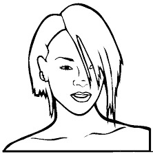 Rihanna is famous for many songs such as diamonds, umbrella, anti, we found love. Awesome Rihanna Coloring Page Free Printable Coloring Pages For Kids