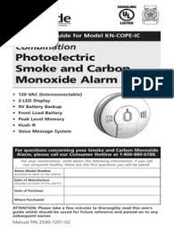 Every 30s, green led flashing alarm: Kidde Smoke And Carbon Monoxide Alarm Kn Cope Ic User S Guide Stove Hvac