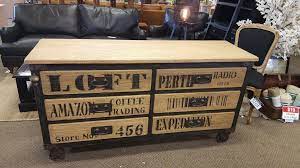 Industrial Buffet 6 Draw Perth Version Perth Furniture Emporium