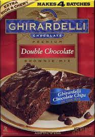 Titdilapa Ghirardelli Double Chocolate Brownie Mix Boxed Brownie Recipes Christmas Sweets Recipes Cake Mix Recipes