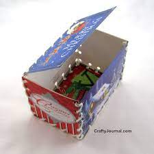 See more ideas about greeting card craft, card basket, greeting card box. Easy Whip Stitched Christmas Card Box