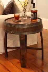 Handcrafted Oak Whiskey Barrel End Table Barrel Furniture Barrel Coffee Table Wine Barrel Coffee Table