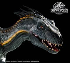 This creature's light scales are reflective, and are used to blind her prey before devouring them. Indoraptor