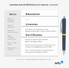 Doing so in a city as large as new york can be downright overwhelming. Licenses Certifications On A Resume Sample Easy Tips