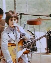 George Harrison At Crosley Field The Beatles Lennon And Mccartney Cool Bands