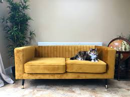 Dreisitzer couch polster design sofa 3er sitz sofas zimmer metall beige luxus. My Picture Mustard Slender Sofa In Beige Interior Slf24