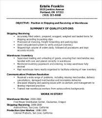 warehouse worker resume