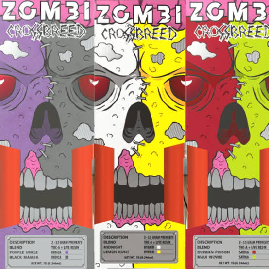 Zombi Crossbreed Juggernaut Live Resin THCa Duo Disposable 7g -  DISCONTINUED - Great CBD Shop