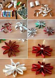 Ausgefallene Weihnachtsdeko Selber Machen 42 Bastelideen Mit Klopapierrollen Weihnachtsdeko Selber Machen Klorollen Basteln Weihnachtsstern Basteln