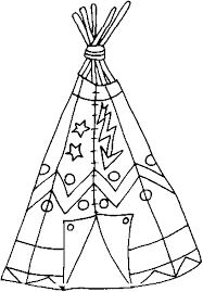 Coloring Indian Tepee Picture Coloring Pages Native American Patterns Indian Colours