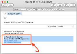 The wisestamp free signature generator is the best tool available for creating the best looking gmail signature. How To Make An Html Signature For Mail In Mac Os X Osxdaily