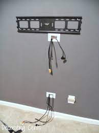 The national electrical code (nec) does not allow a power supply cord to be concealed in the wall, per nec 400.12(5), which states that power cords shall not be used where concealed by walls, floors, or ceilings or located above suspended or dropped ceilings. so running the cord through a face. Wall Mounted Tv And Hiding The Cords